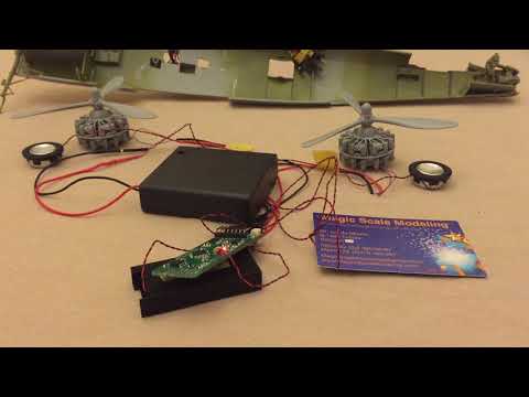 Magic Scale Modeling - HK Models - B25 Mitchell 1/32 - Prototype lights, engines and Sound