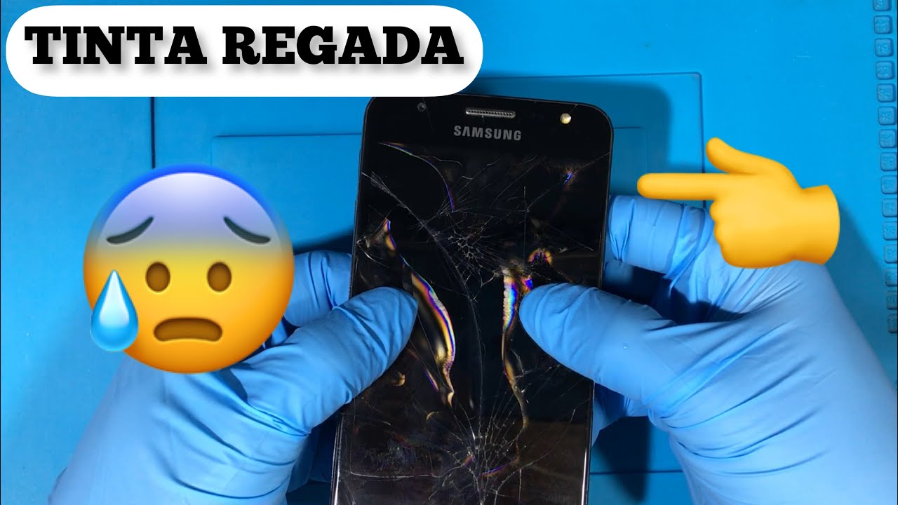 Samsung Destruido Tinta Regada Cambio de Pantalla y Batería | Mancha o punto negro en Pantalla