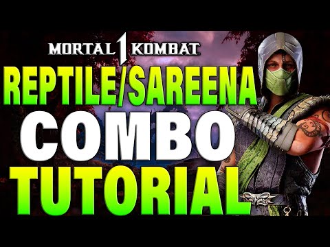 Mortal Kombat 1 Reptile Combos Sareena Kameo - Mortal Kombat 1 Reptile Sareena Combo Tutorial