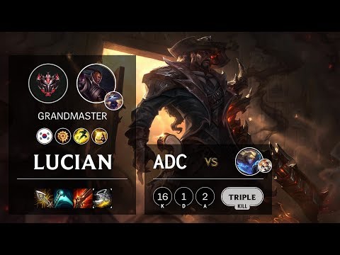 Lucian ADC vs Ezreal - KR Grandmaster Patch 10.4