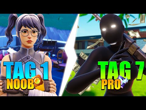 🎯Ich wurde in *7 TAGEN* FORTITE PRO😲 | TUTORIAL *BESSER WERDEN* In Fortnite