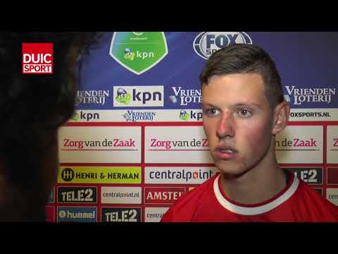 Nick Venema na afloop van FC Utrecht - NAC Breda