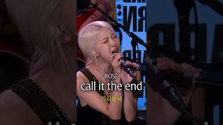 Download lagu 나의 오아시스가 눈물이 되어 흐르기까지 | ROSÉ - call it the end (가사/해석/변역/lyrics) 🎧  ( #rosé #lyrics #가사 ) mp3