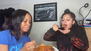 American Tries authentic Nigerian Jollof Rice For the First Time