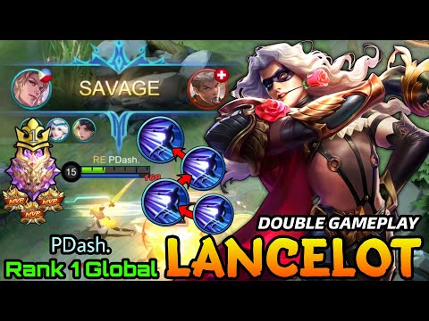 SAVAGE! My Sword Thirsts for Blood Lancelot Double Gameplay - Top 1 Global Lancelot by PDash. - MLBB