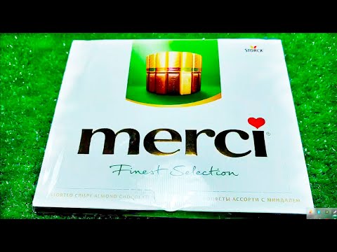 🌈ASMR OPENING MERCI EUROPEAN CHOCOLATE CANDIES GIFT BOX 20 PIECES UNBOXING SOUNDS💗 ASMR VIDEO #asmr