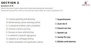 CAM 19 | IELTS LISTENING TEST | TEST 3 - SECTION 2 #english #listening #ielts #education #iseeielts