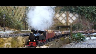 Echtdampf mit Resita und Holzzug   #Livesteam #modelltrains #gardenrailway #lgb