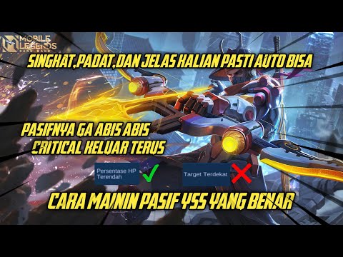 TUTORIAL MAININ PASIF YSS,CARA BIAR GA PUTUS PUTUS!!! • Mobile Legends