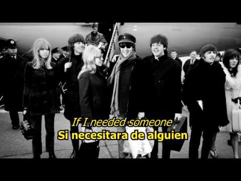 If I needed someone- The Beatles (LYRICS/LETRA) [Original]