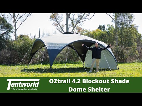 OZtrail 4.2 Blockout Shade Dome - Huge Shade Footprint!