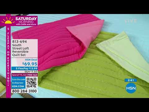 South Street Loft Reversible Quilt Set