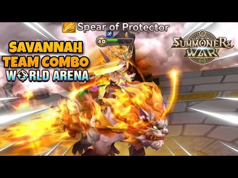 Savannah Team Combo in World Arena Ep. 6 - Summoners War