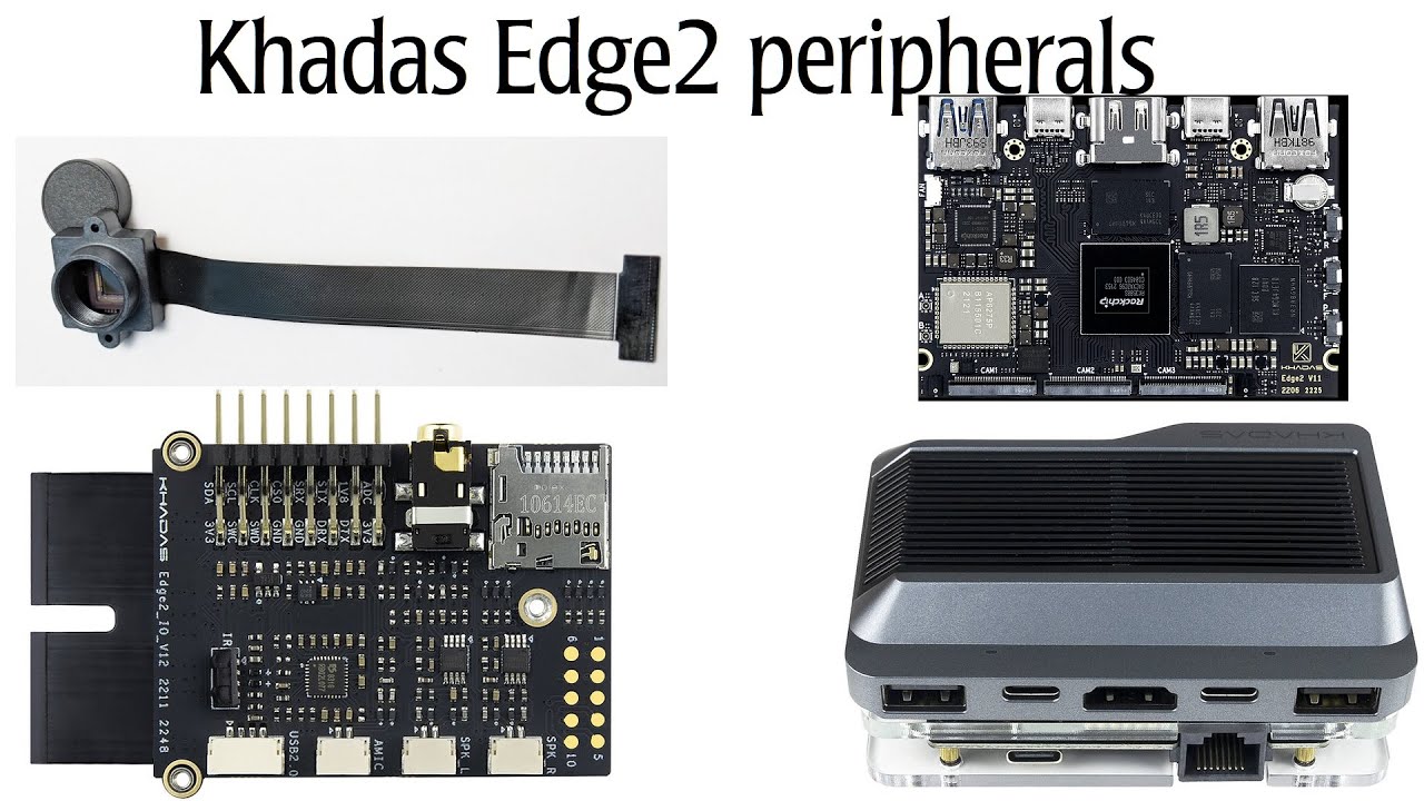 Khadas Edge2 peripherals / I/O Module, Station and Camera