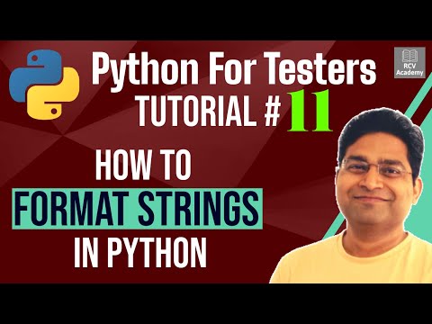 Python for Testers 11 How to Format Strings in Python