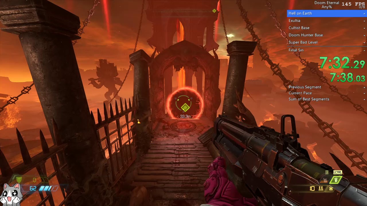 Doom Eternal Any% Speedrun - 1:26:16 - YouTube