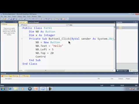 Visual Basic Express 2010 Tutorial 40 Dynamically Making Objects - EZInvaders Part 9 Game