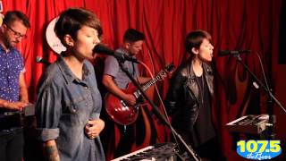 Tegan &amp; Sara &quot;How Come You Don&#39;t Want Me&quot; (acoustic) at River&#39;s Garage in Nashville on 22 sept 2013