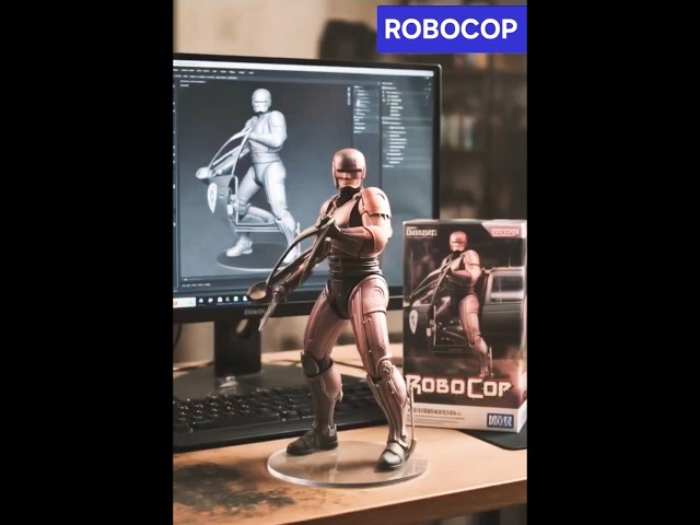 Vídeo relacionado con RoboCop Black And White Action Pose Logo Poster Camiseta