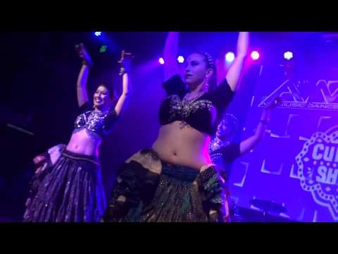 AMDEF 2016 DJ Dot Diggler with Culture Shakti Belly dancing