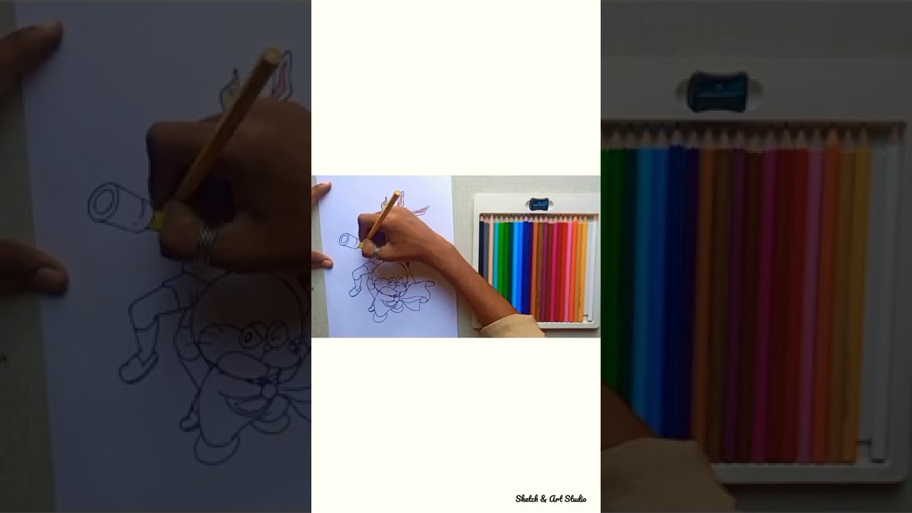 Doms Colour pencils 24 shades | Unboxing and review #shorts