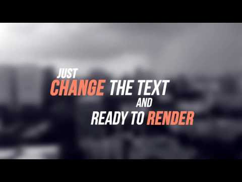 50 Unique Typography : After effects template