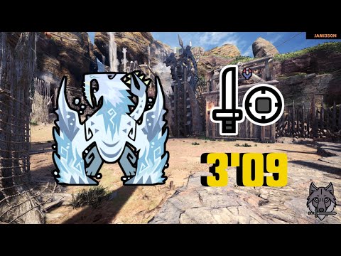 MHW.IB: FROSTFANG-BARIOTH-SPEEDRUN: SWORD&SHIELD (3'09)