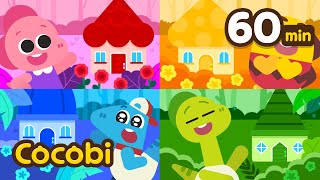 Color the Magical Doll House! 🌈🏡 Color Songs Compilation for Kids | Cocobi