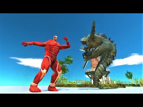 Colossal titan vs kaiju animal revolt battle simulator