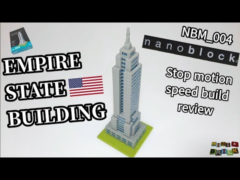 nanoblock NBM_004 | EMPIRE STATE BUILDING 🇺🇸 | Stop motion speed build review