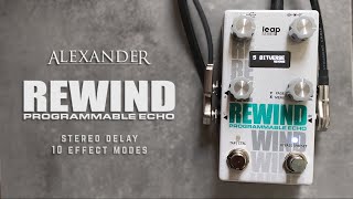 Video thumbnail for Alexander Pedals Rewind - Stereo Delay with 10 Modes by Do Noise