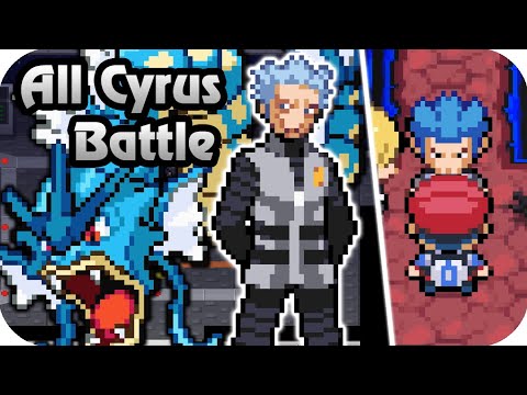 Pokemon Platinum - All Galactic Boss Cyrus Battles (1080p60)