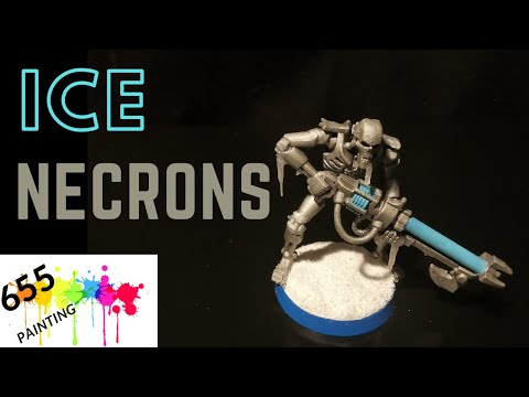Ice necrons. Indomitus, Easy way to paint necrons.