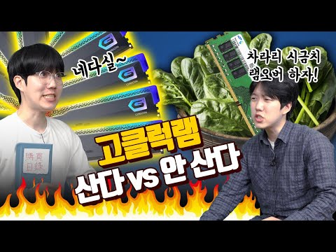 시금치 램오버하면 그만인데 굳이 고클럭램 사는 이유 [사란녀석]