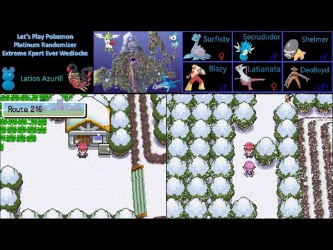 Pokemon Platinum Randomizer Extreme Xpert Ever Wedlocke:  Part 15 - On With The Snow