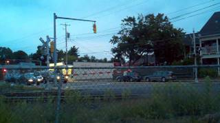 preview picture of video 'MBTA Commuter Rail train going through Ashland Center (MA)'
