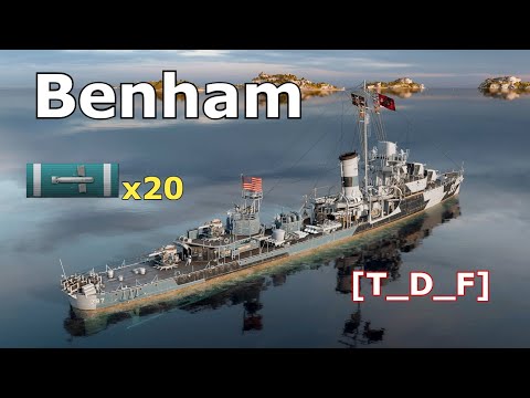 World of WarShips Benham - 6 Kills 209K Damage