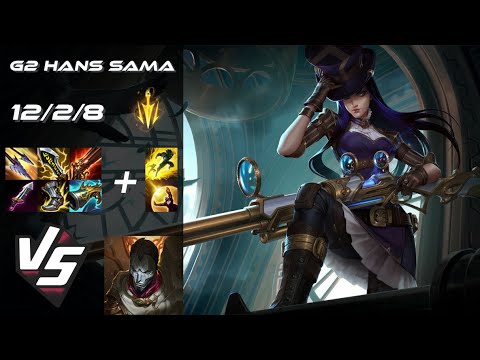 G2 Esports Hans Sama BOTTOM Caitlyn vs Jhin - EU Grandmaster Patch 14.23