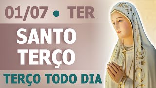 TERÇO DE HOJE 01/07/2025 - TERÇA-FEIRA - MISTÉRIOS DOLOROSOS: SANTO TERÇO DAS 18 HORAS