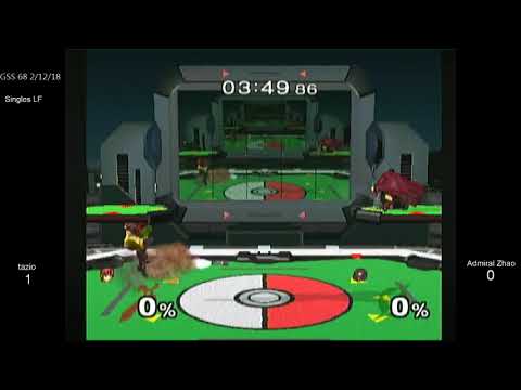 GSS 68 SSBM - tazio (Marth) vs. Admiral Zhao (Samus) - Melee LF