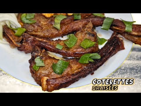 Voici comment réussir des Côtelettes d'agneau braisées bien assaisonnées