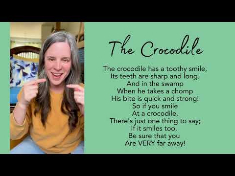 The Crocodile | A Fingerplay & Song for Children