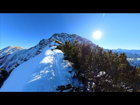 Im Winter auf die Kreuzspitze wandern in 11 Minuten... ;-)