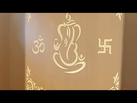 Ganesha Temple | CNC Corian Design | Diksha Interiors