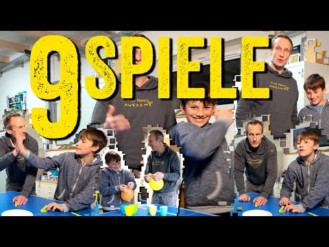 Einfach, günstig, kurzweilig, spaßig: 9 SPIELE Ideen für KINDER DRINNEN  | DIY | Geburtstag | Winter