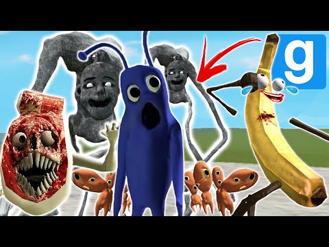 TREVOR HENDERSON MONSTERS ATTACK! (Garry's Mod - Funny Moments with Bridge Worm, Costume Man & more)
