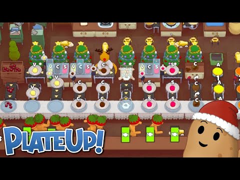 Let It Snow Cone! Christmas Buffet Sundae Automation! Part 1! PlateUp!