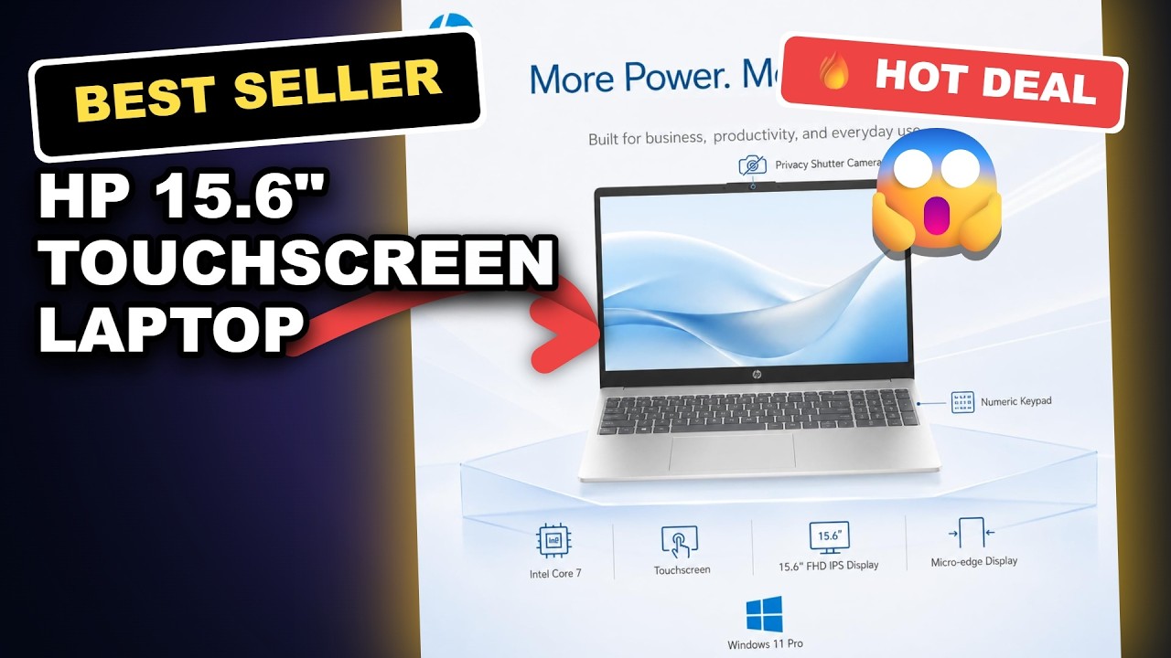 HP 15.6" Touchscreen Laptop Tested: Is It Actually Worth It? review video