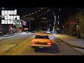 Long Night Drive Around Liberty City With Relaxing Jazz Music GTA 5