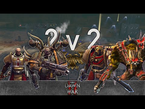 Warhammer 40,000: Dawn of War 2 - 2v2 | Black Cardinal + SKID [vs] TouchMe + Crewfinity